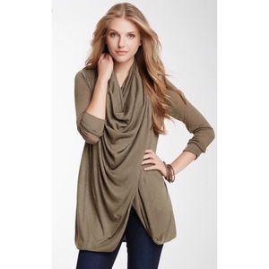 NWOT Sweet Pea Draped Long Sleeve Sweater